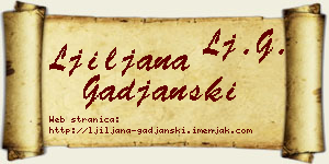 Ljiljana Gađanski vizit kartica